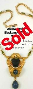 ASKEW LONDON ORNATE BLACKAMOOR DROP NECKLACE